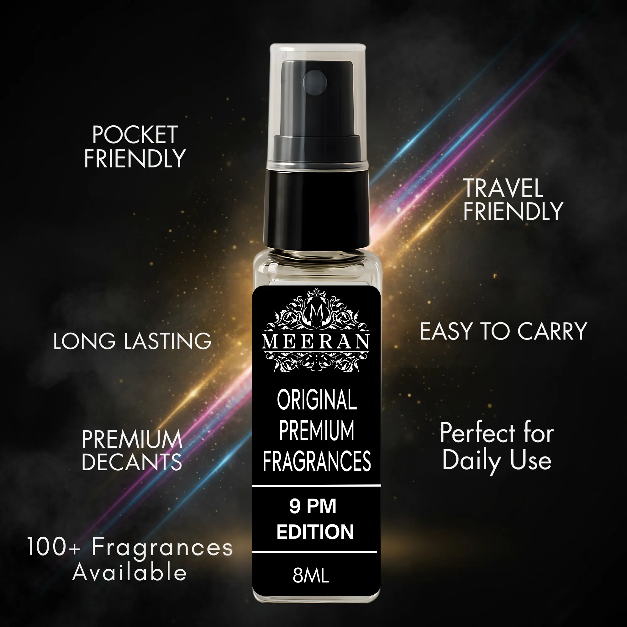  9 PM Edition (8ML) For Men | Decanted From Original Bottle | Eau De Parfum | 100% Authentic Product